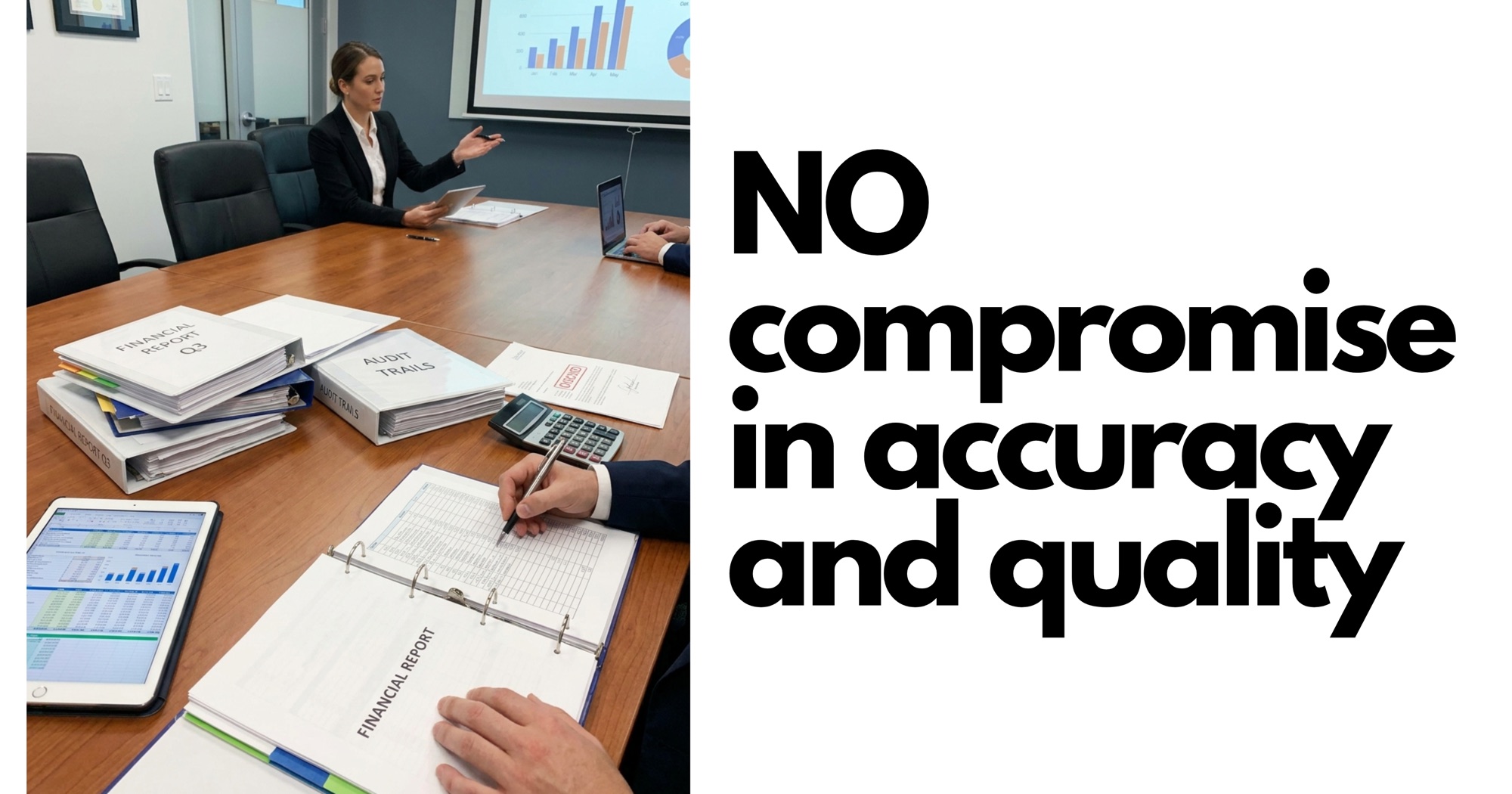 No compromise in accuracy and quality